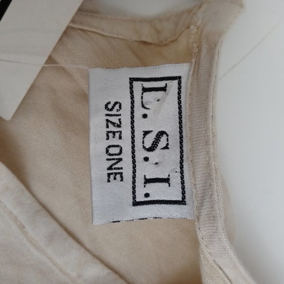 NWT L.S.I Foan Colored Blouse Size 1 - Picture 5 of 7